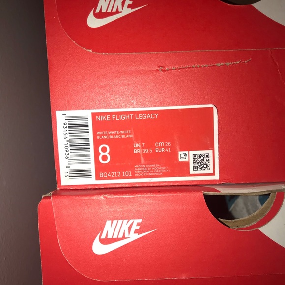 RED ORANGE YELLOW CUSTOM NIKE FLIGHT LEGACY SIZE 8 - Picture 5 of 5